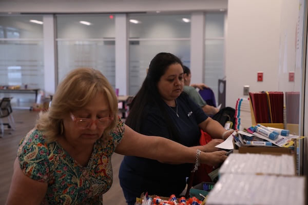 School supplies for four children